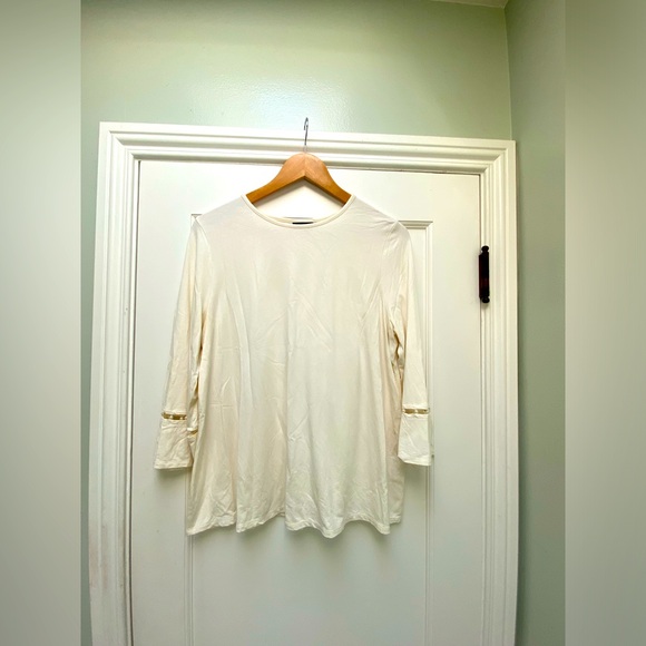 JJill Shirt with pearl sleeves - Picture 1 of 3